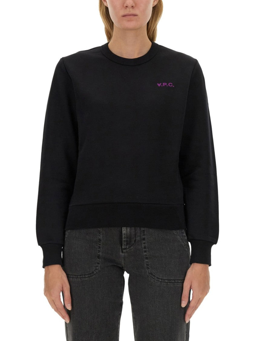 A.P.C. Relaxed-Fit Cotton Sweatshirt With Logo Detail