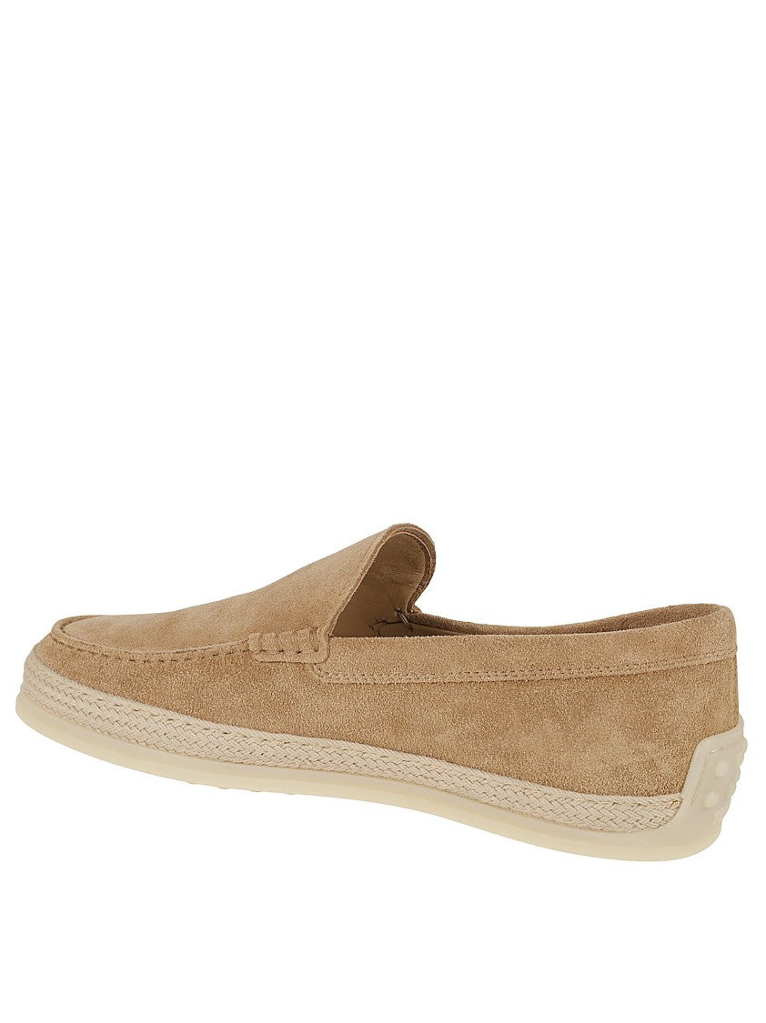 Tod's Slip-On Calfskin Flat Shoes