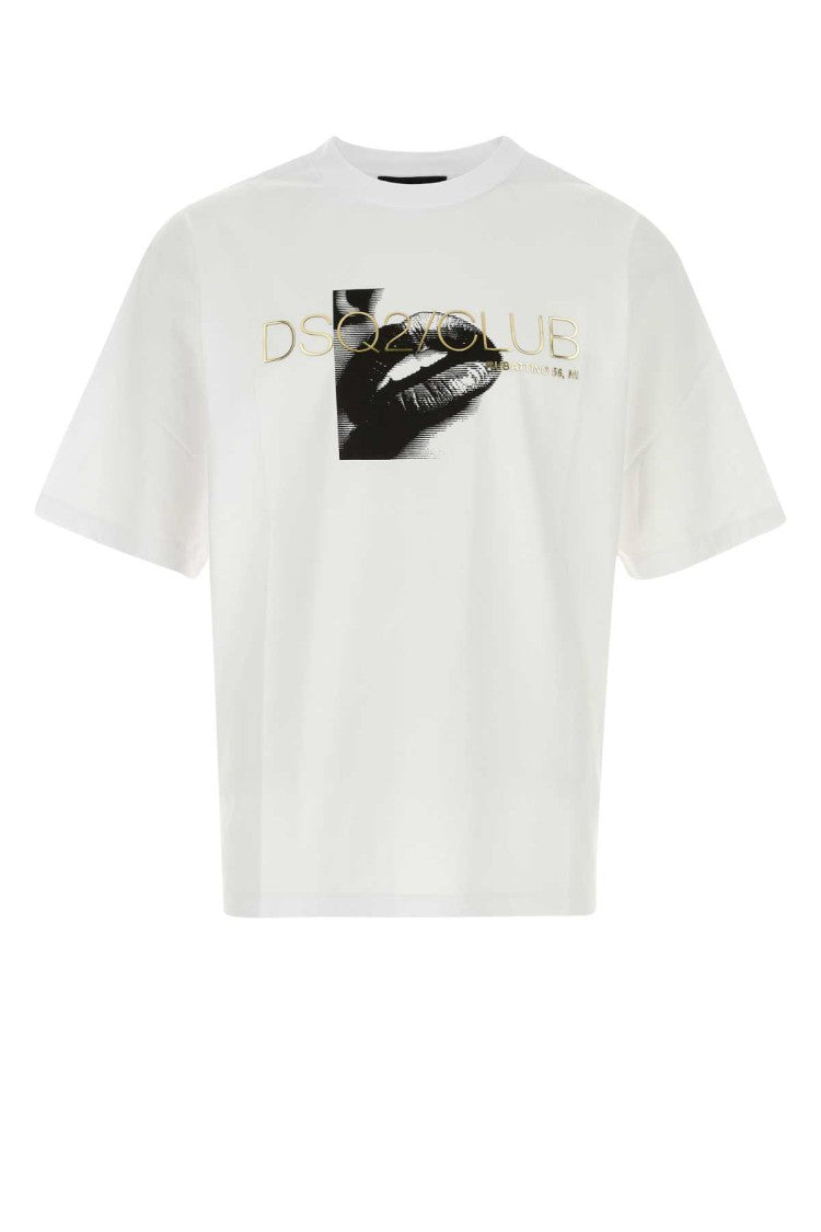Dsquared2 White Cotton T-Shirt
