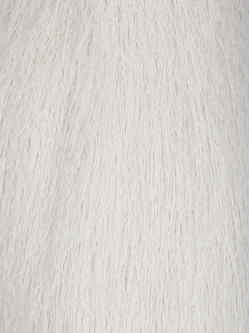 Dries Van Noten Flowing Neutral Skirt With Smooth Texture And Versatile Design