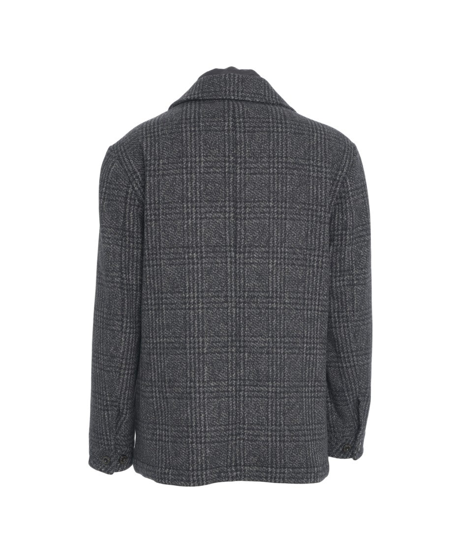 Peuterey Glencheck Jacket With Removable Bib