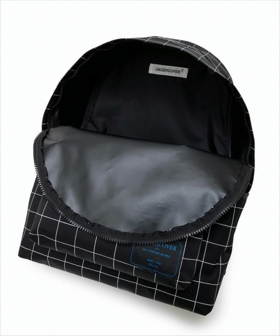 Undercover Grid-Pattern Nylon Backpack With Padded Straps