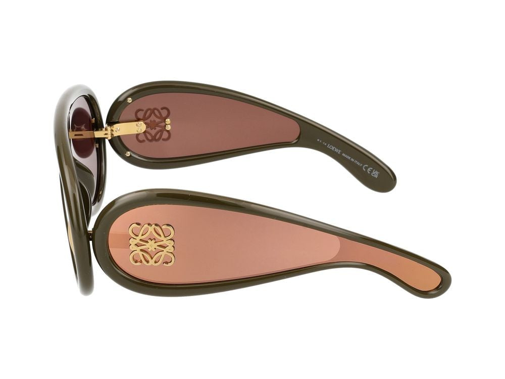 Loewe Gold Oversized Shield Sunglasses