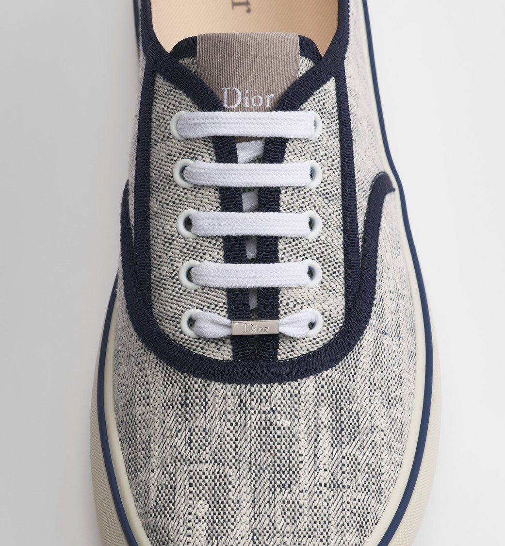Christian Dior Textured Fabric Low-Top Sneaker With Monogram Motif