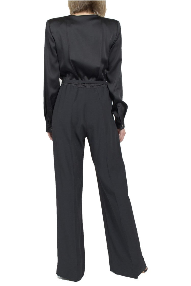 Gucci Black Crepe Wide-Leg Jumpsuit