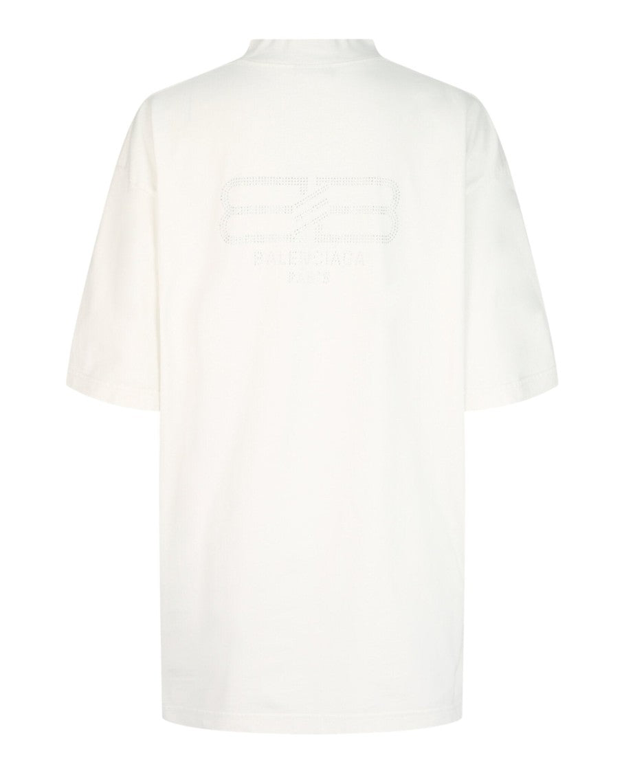 Balenciaga Bb Paris Rhinestone T-Shirt