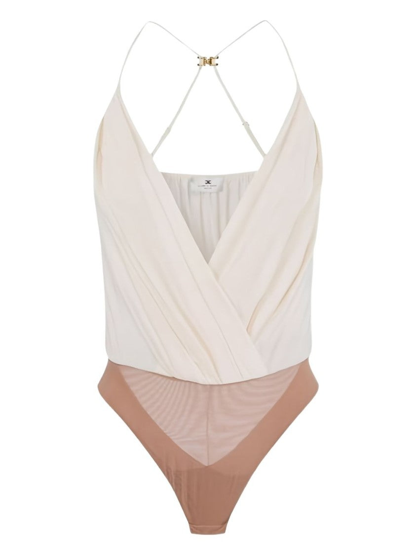 Elisabetta Franchi Sleeveless Wrap-Style Bodysuit