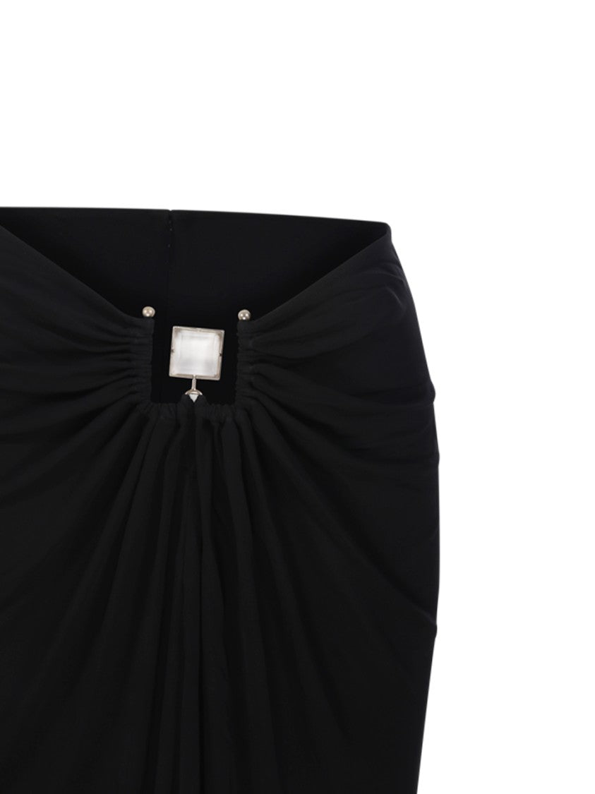 Christopher Esber Bezel Quartz Ruched Skirt