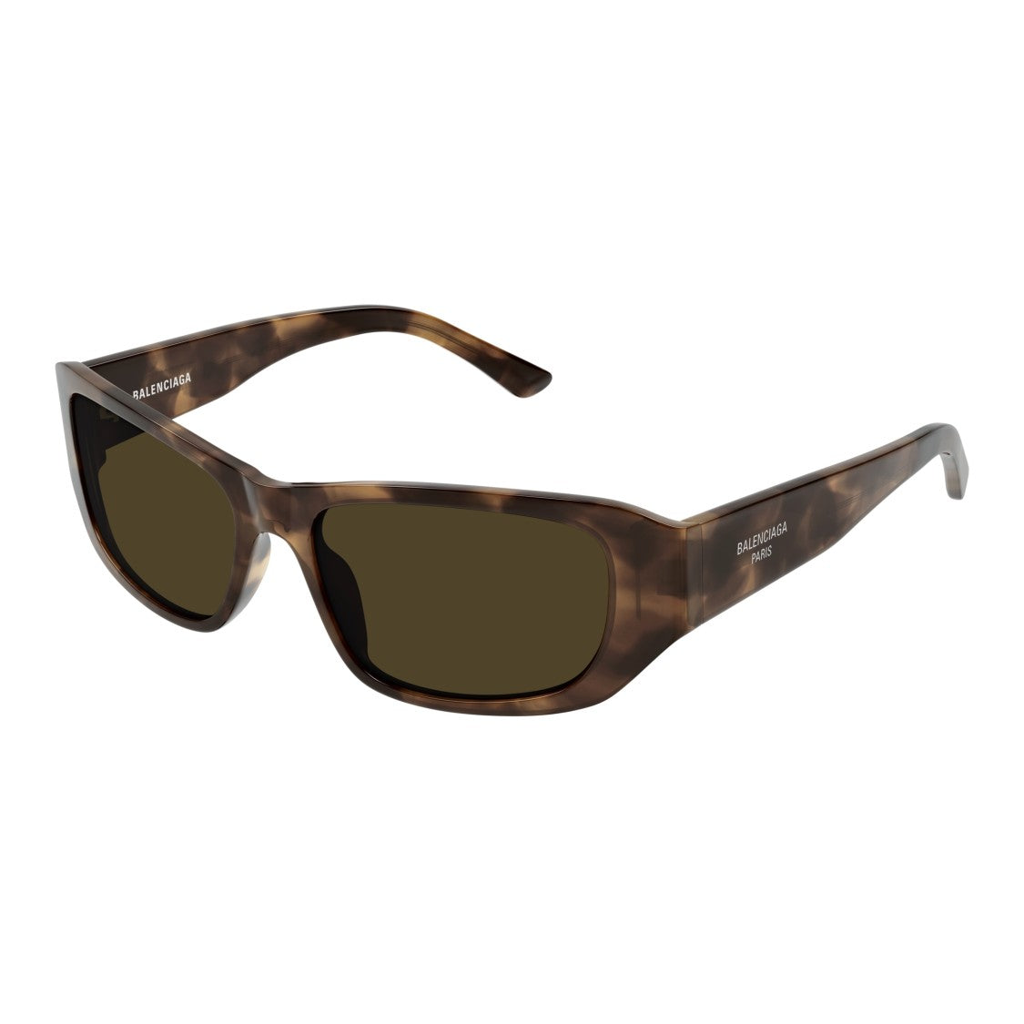 Balenciaga Bb0365s Rectangular Tortoiseshell Sunglasses