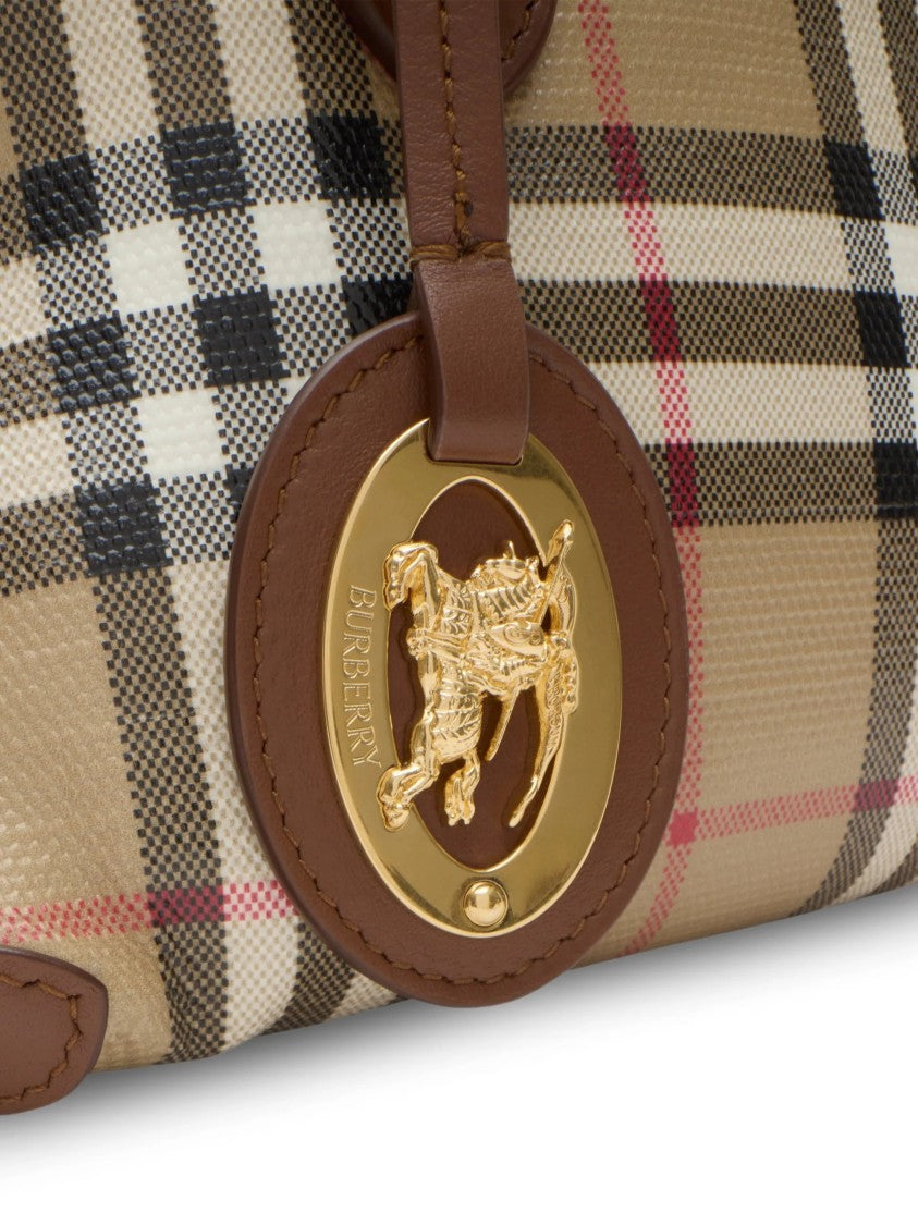 Burberry Structured Handbag With Classic Check Pattern