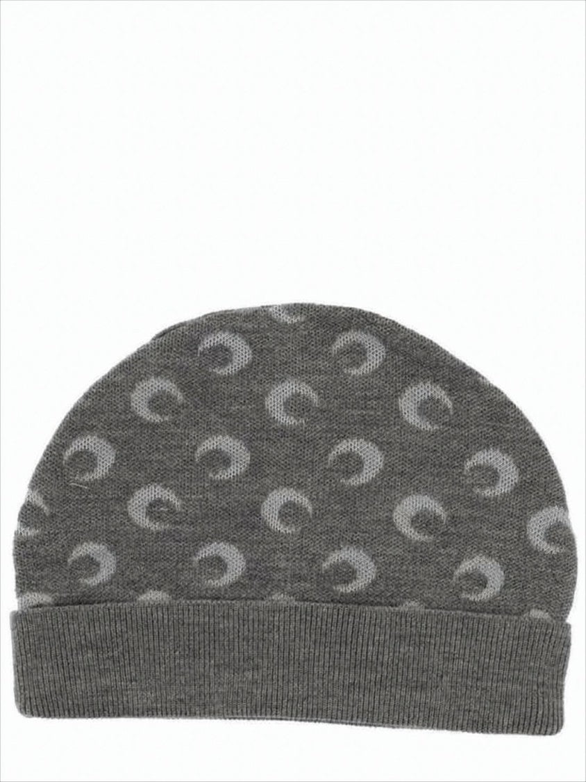 Marine Serre Moon Motif Knit Cap
