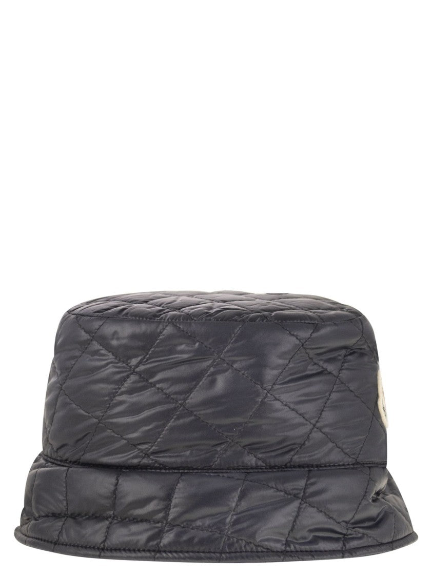 Moncler Padded Bucket Hat With Diamond Quilting