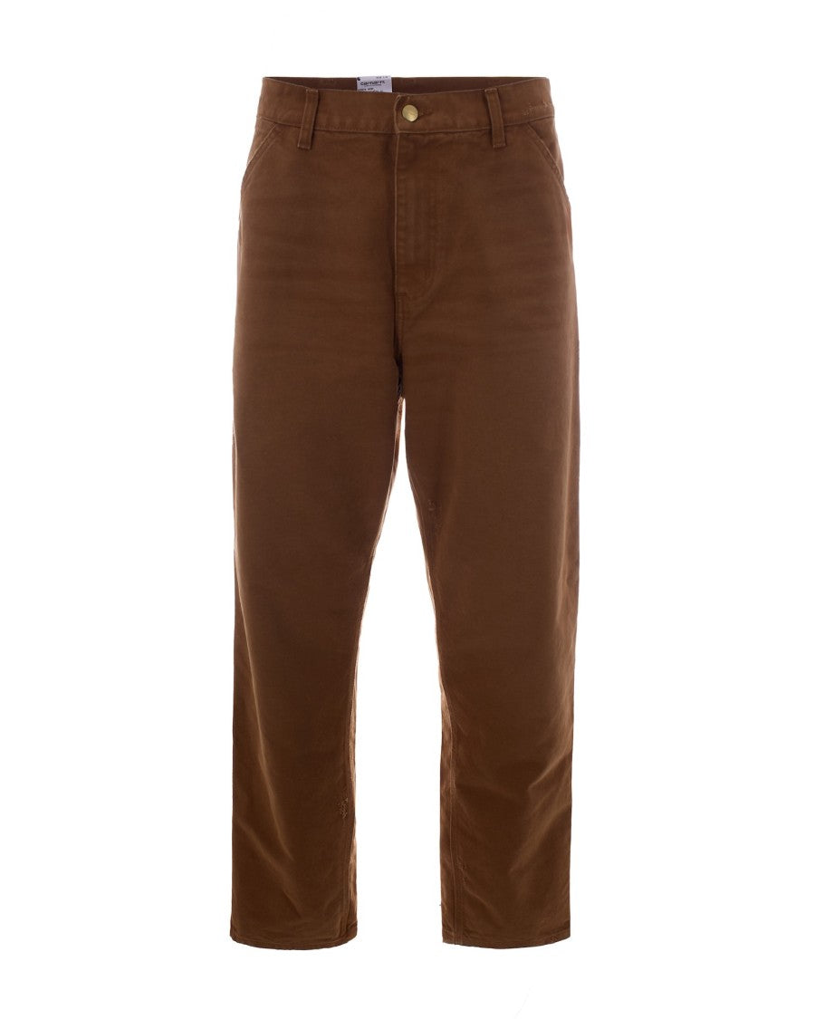 Carhartt Wip Pantalone Single Knee Brown
