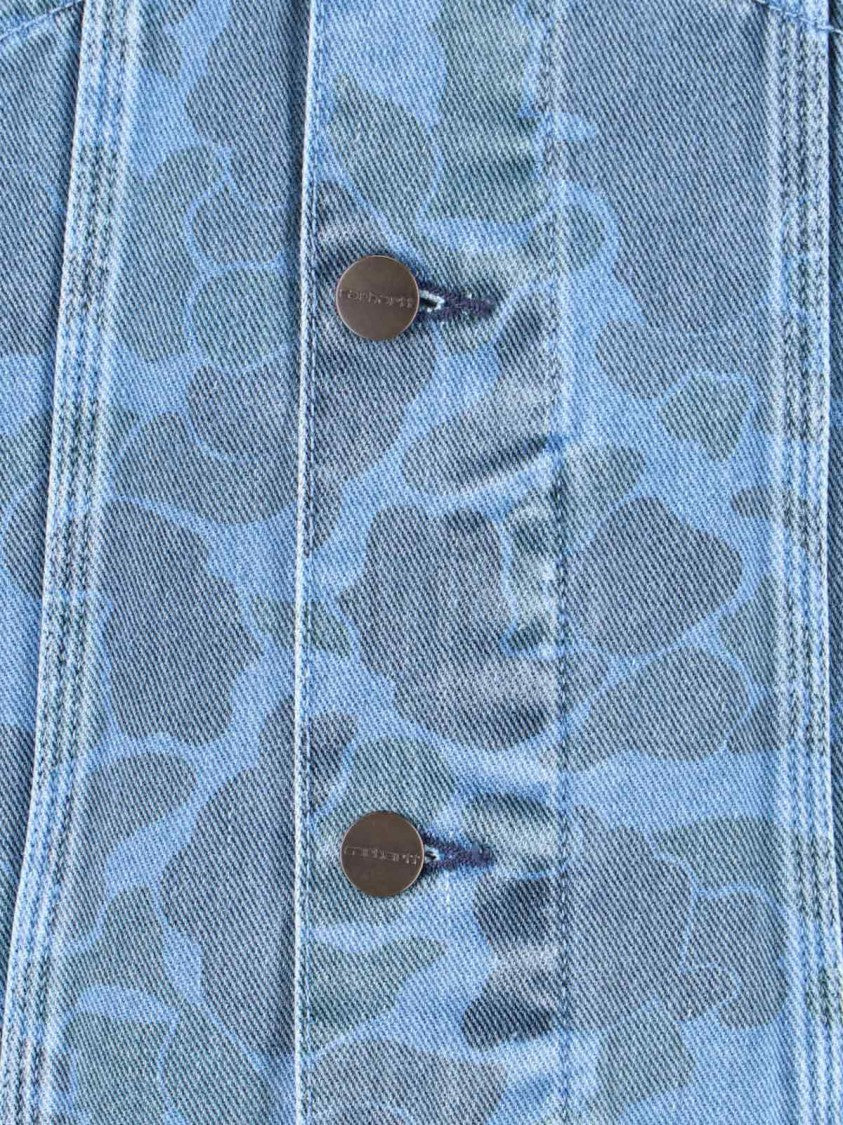 Carhartt Wip "Duck Helston" Jacket, In Light Blue Organic Cotton