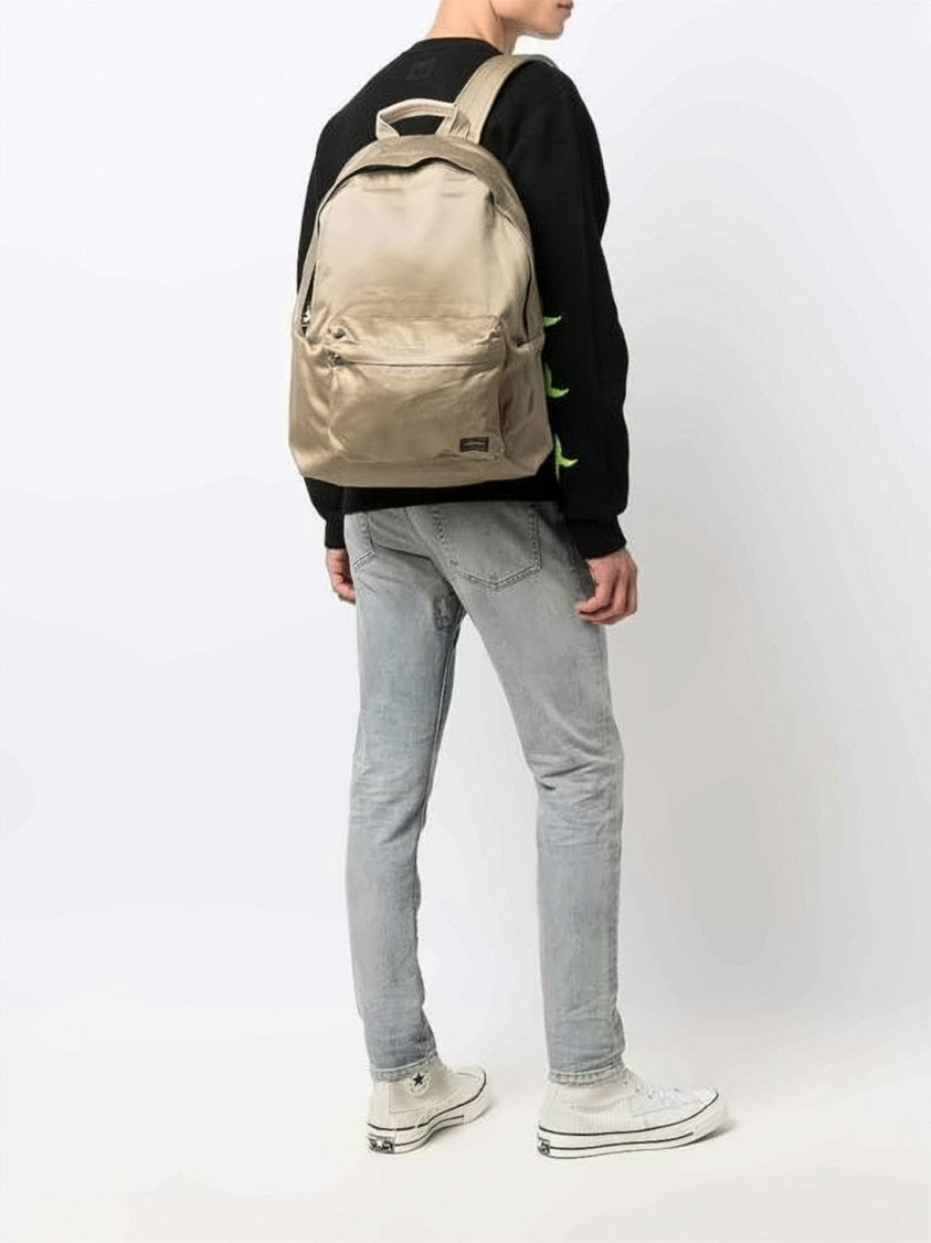 Porter Minimalist Daypack In Smooth Cotton With Padded Straps