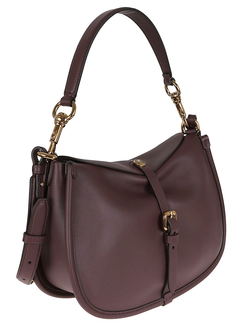 Etro Crescent-Shaped Calf Leather Shoulder Bag