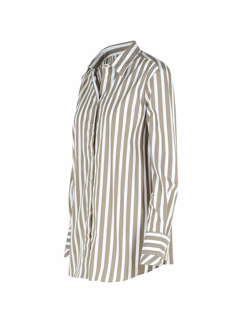 Fay Tailored Cotton Shirt With Vertical Stripes