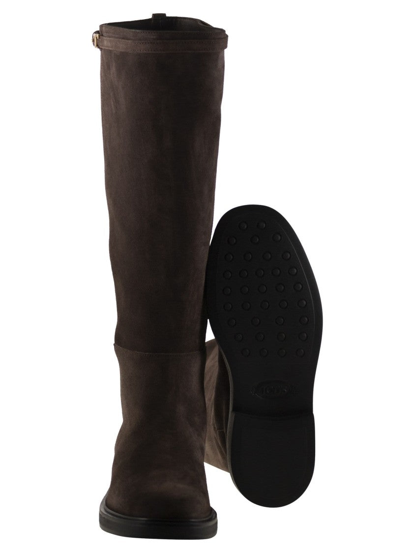 Tod's Suede Leather Boot