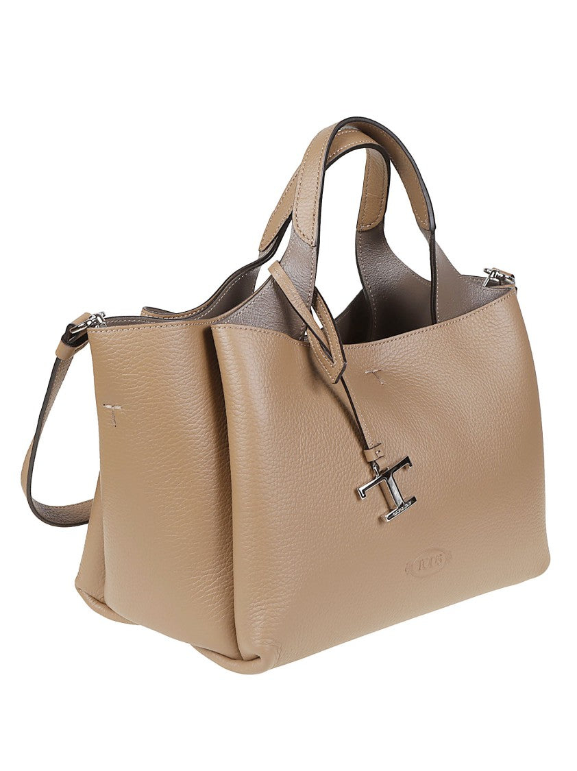 Tod's Mini Apa 2 Structured Brown Calf Leather Mini Bag