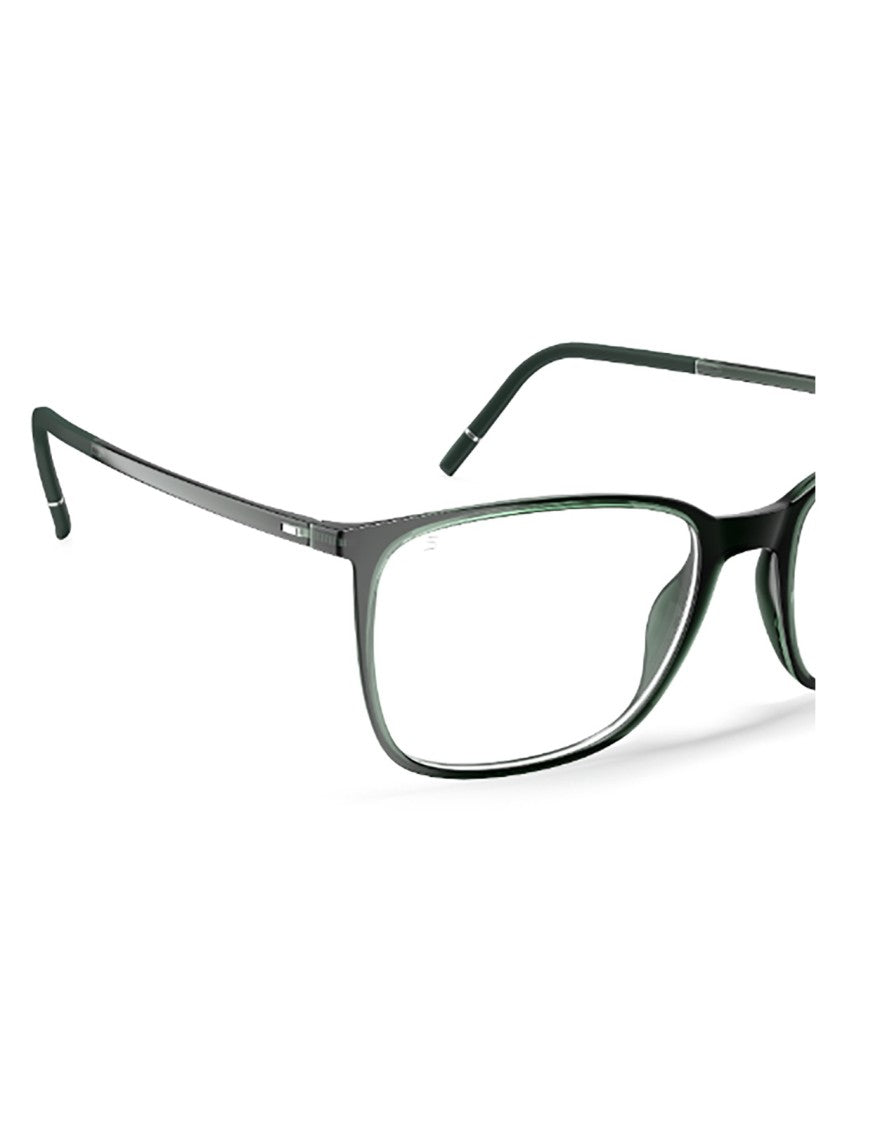 Silhouette Sleek Black Optical Frames With Unique Temple Size