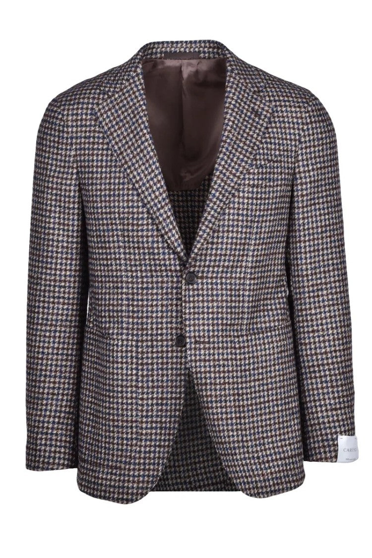 Caruso Wool Jacket - Blue/Brown