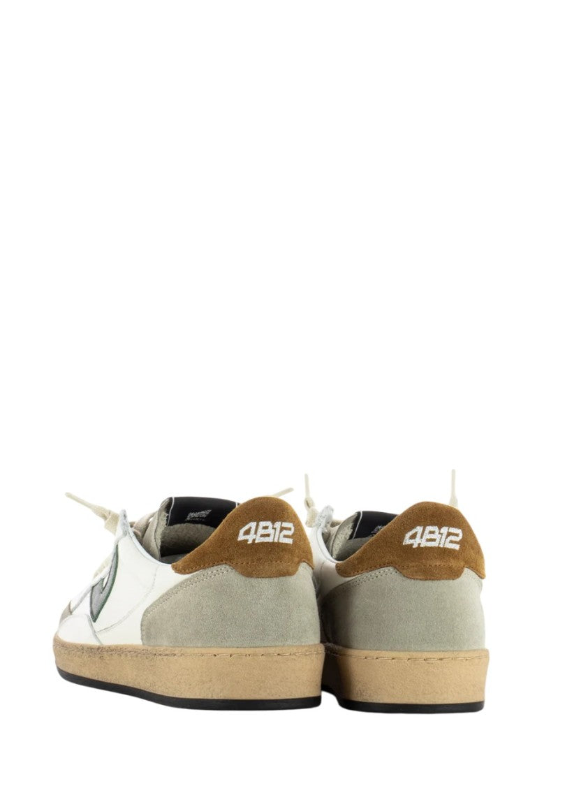 4B12 Low-Top Sneakers With Textured Overlays