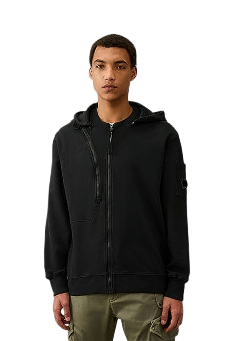 C.P. Company Relaxed Fit Black Long-Sleeve Hoodie