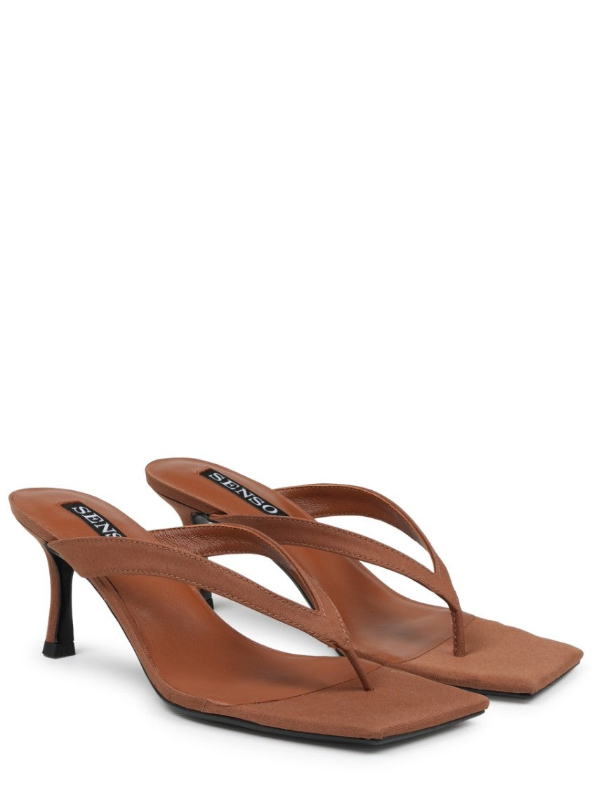 Senso Elvie Iv Slim Thong Strap Textile Sandals