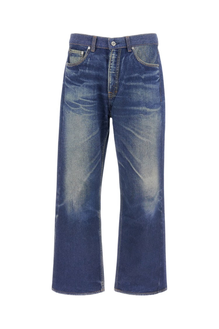 Our Legacy Vintage Trompe L'oeil Print Wide Leg Jeans