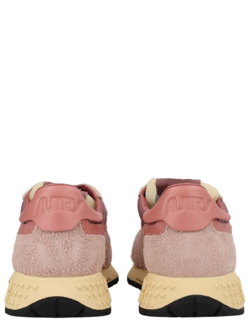 Autry Multicolour Layered Suede Nylon Sneakers
