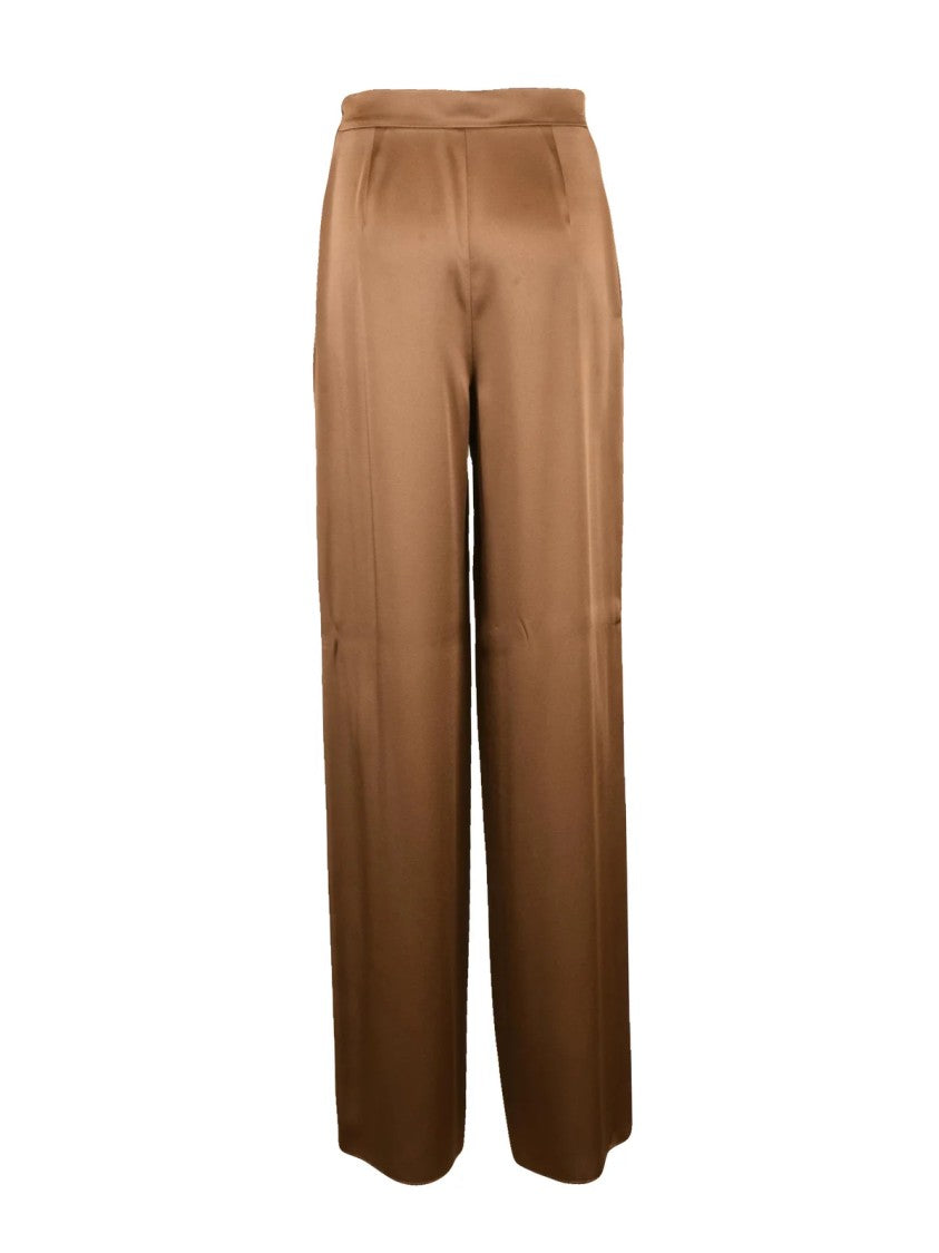 Max Mara Wide-Leg Trousers With High Waist And Fluid Drape