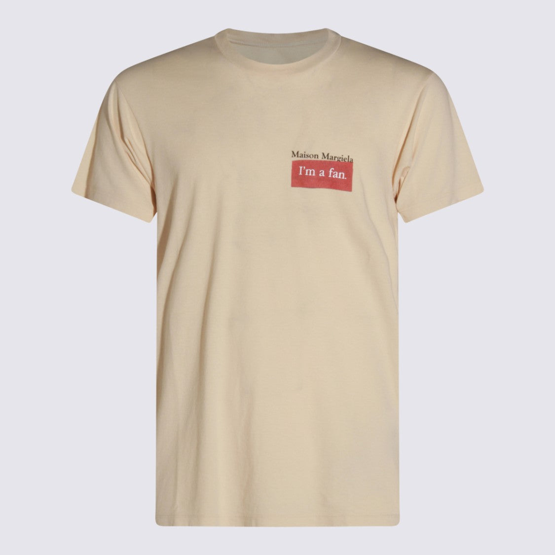 Maison Margiela Cream Cotton T-Shirt