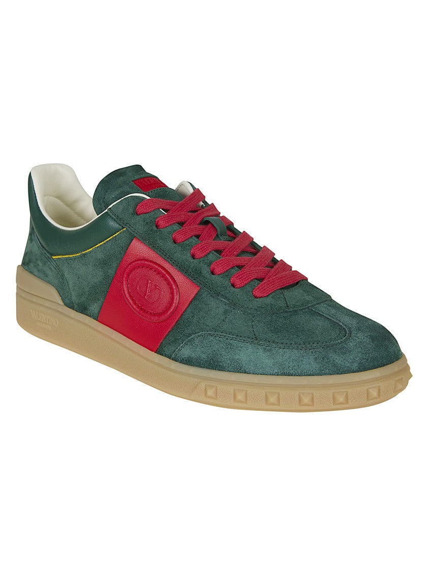 Valentino Garavani Low Top Split Leather Upvillage Sneaker With Vlogo Signature