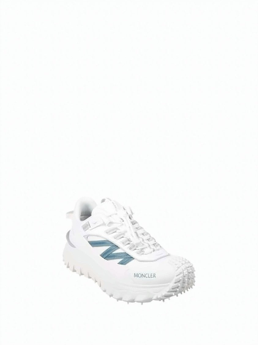 Moncler Sporty White Sneakers With Material Mix