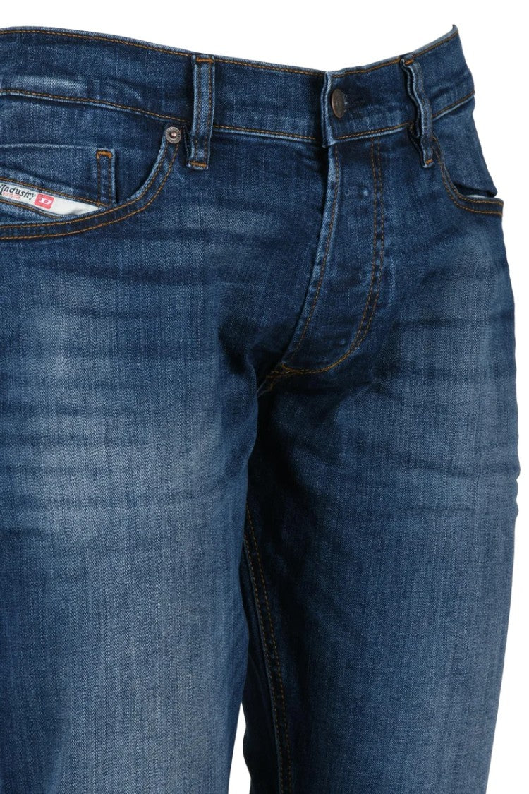 Diesel Blue Tepphar Skinny Cotton Elastane Jeans