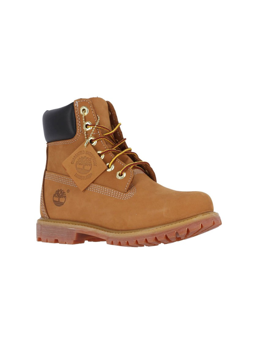 Timberland Waterproof Suede Boots With Contrast Stitching And Durable Sole