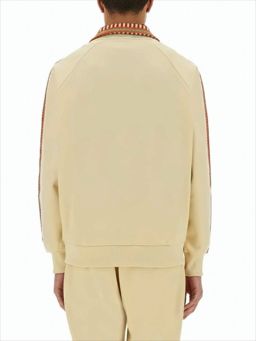 Sasquatchfabrix Luxe Zip-Up Jacket With Striped Detailing