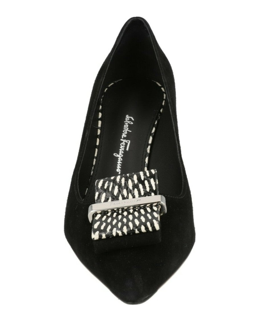 Ferragamo Winnie Leather Pumps - Narrow Width