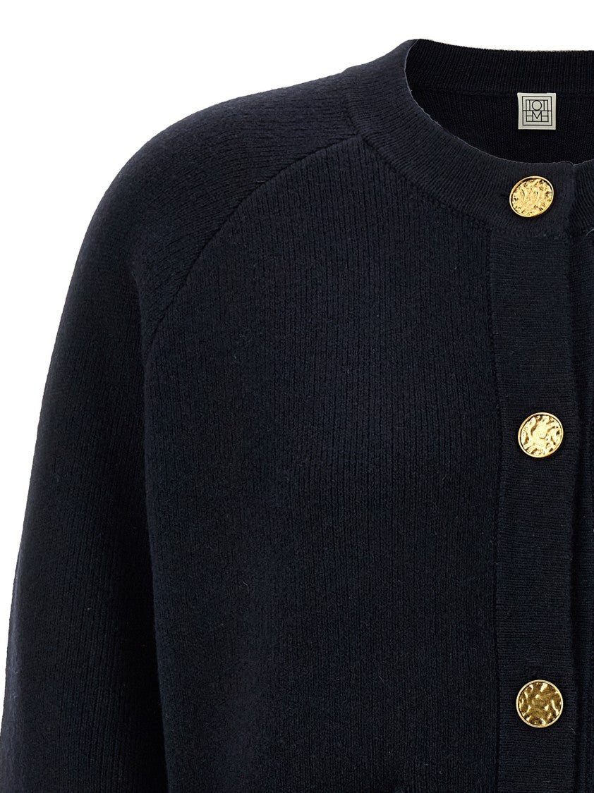 Totême 'Hammered Button' Cardigan