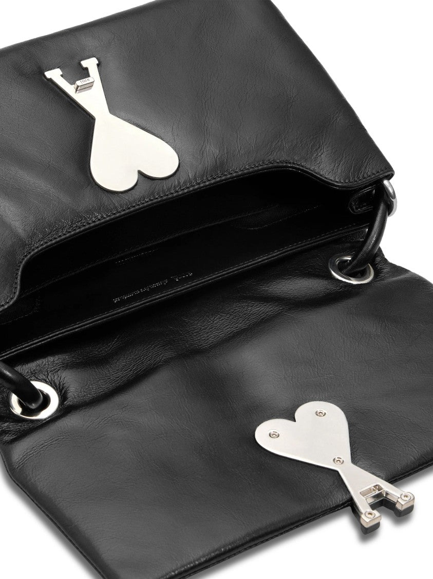 Ami Paris Voulez Vous Shoulder Bag - Black