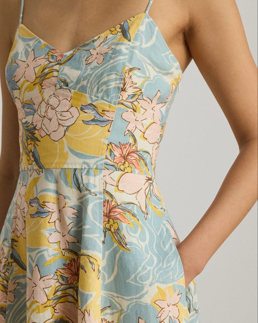 Lauren Ralph Lauren Floral Woven Classic Linen Dress