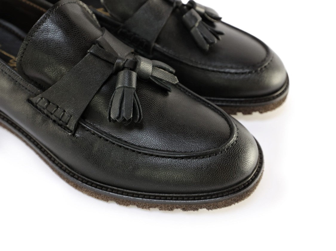 Ton Gout Mocassino Mateo Sheepskin Loafers With Decorative Tassels