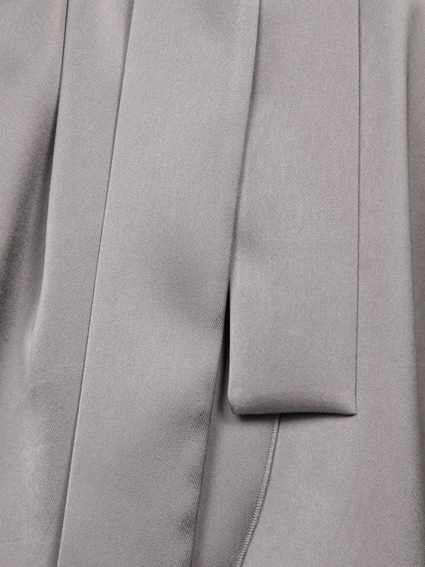 Blanca Vita Sleeveless Grey Top With High Collar