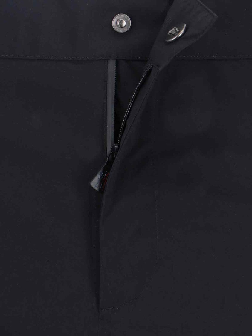 Moncler Grenoble Black Technical Mid-Rise Straight Ski Trousers