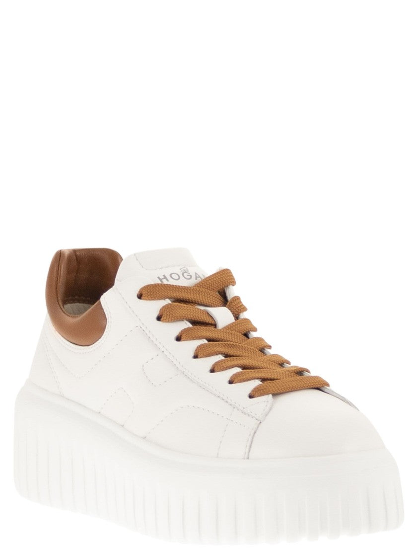 Hogan Nappa Leather H-Stripes Sneakers