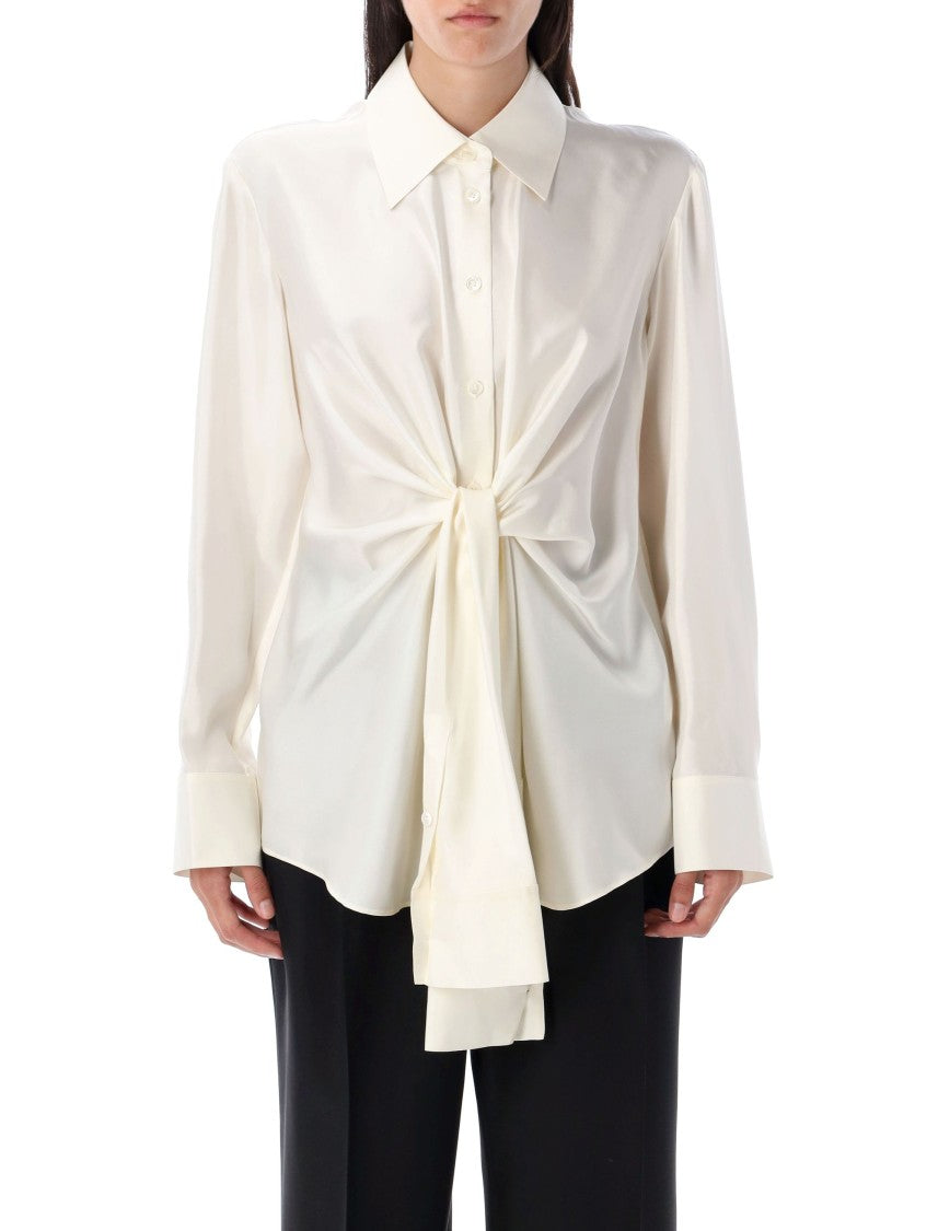 Róhe Silk Knotted Shirt