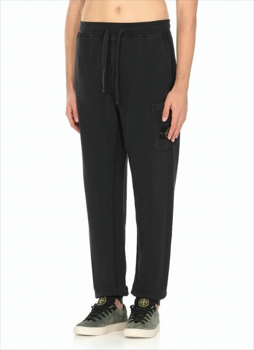 Stone Island Relaxed Fit Navy Cotton Pants