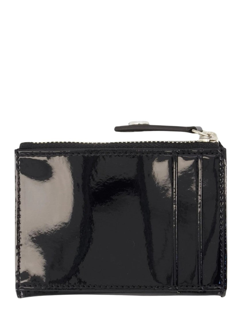 Vivienne Westwood Slim Flap Glossy Leather Card Holder