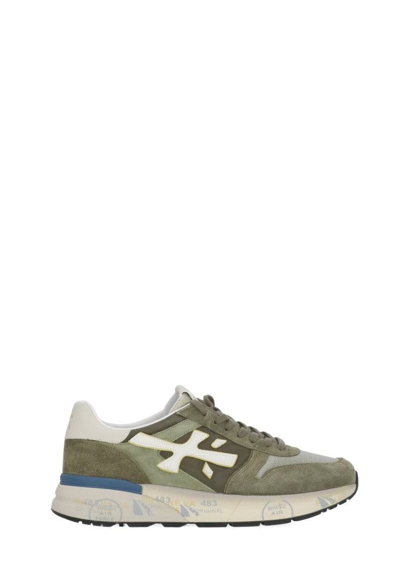 Premiata Mick 8086 Suede-Blend Sneakers