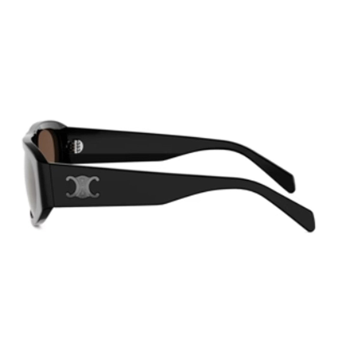 Celine Black Triomphe Acetate Geometric Sunglasses
